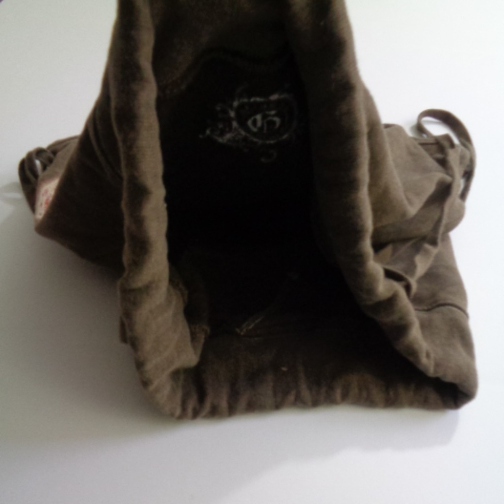 Gap Brown String Backpack Cinch Sack - image 5